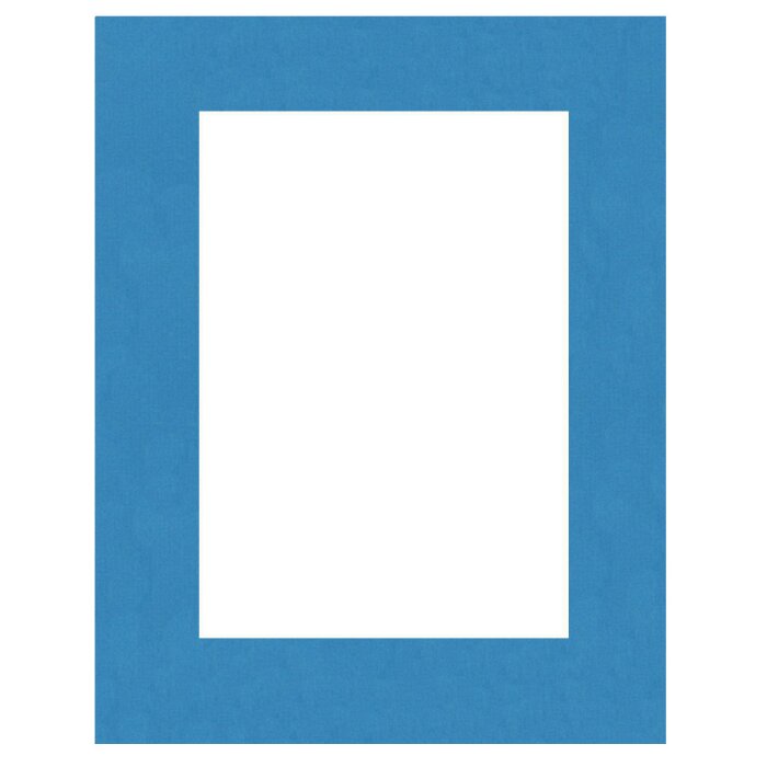 Passepartout 18x24 cm - 10x15 cm Blu Ortensia