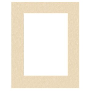 Passepartout 20x20 cm - 10x10 cm Perg Avorio Antico