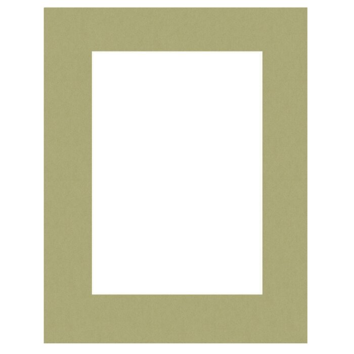 Passepartout 20x25 cm - 13x18 cm Verde Alga