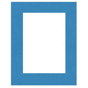 Passepartout 50x70 cm - 40x50 cm Blu Ortensia