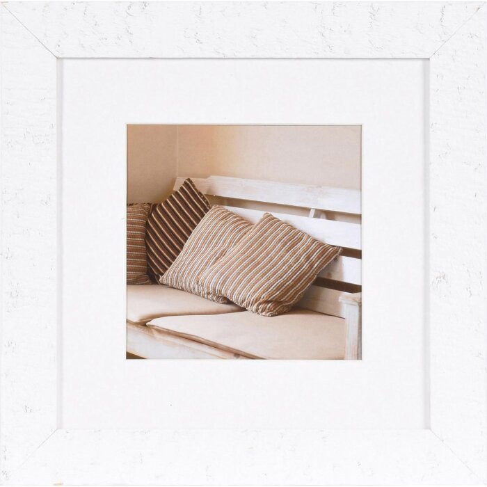 Marco de madera Driftwood 20x20 cm blanco