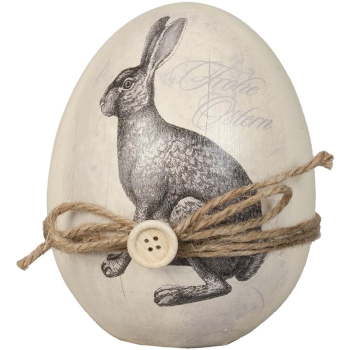 Decoración Conejo Ø 12x14 cm Poliresina