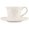 Taza de café y platillo HEART