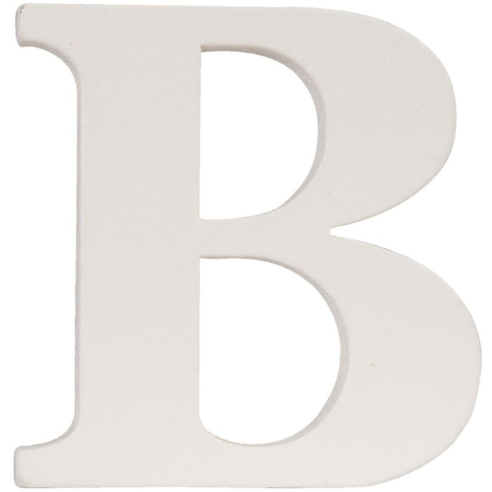 Letra B - 8x8 cm MDF