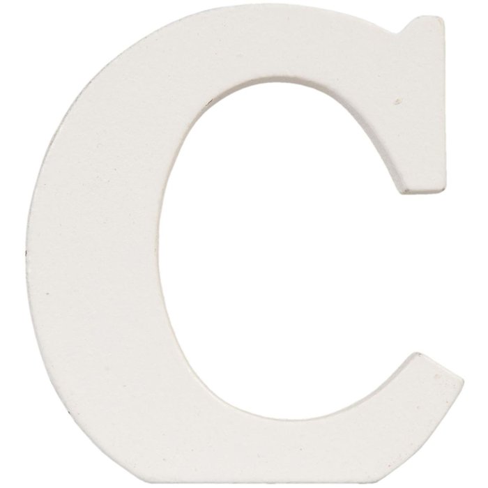 Letra C - 7x8 cm MDF