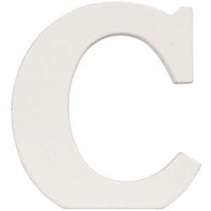 Letra C - 7x8 cm MDF