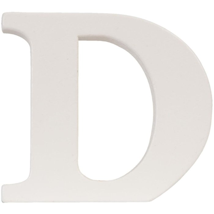 Letra D - MDF 9x8 cm
