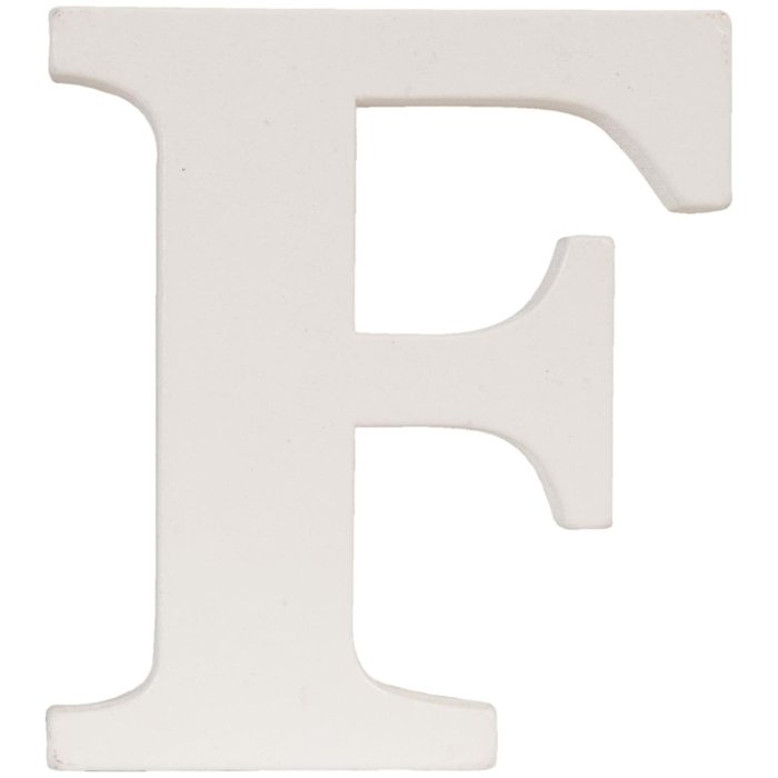 Letra F - 7x8 cm MDF