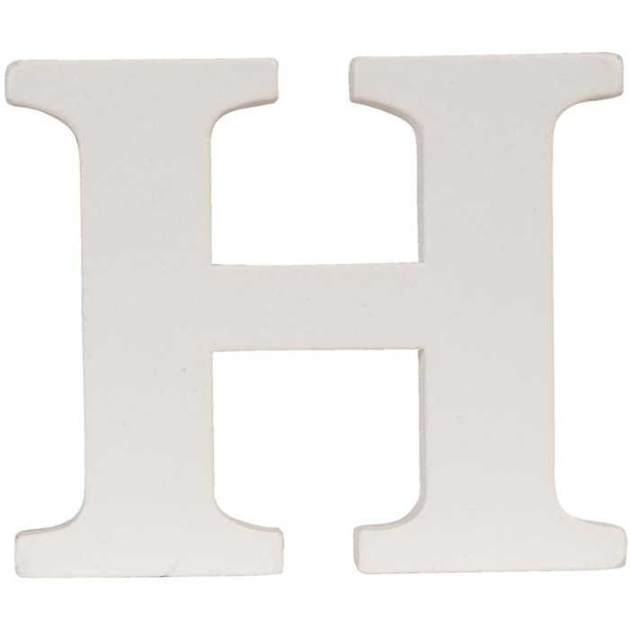 Letra H - 9x8 cm MDF
