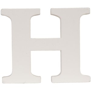Letra H - 9x8 cm MDF