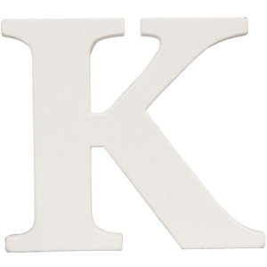 Letra K - 9x8 cm MDF