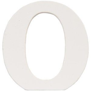 Letra O - MDF 8x8 cm