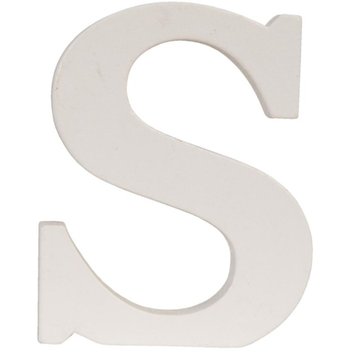 Letra S - 6x8 cm MDF