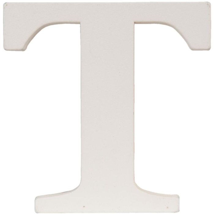 Letra T - 8x8 cm MDF