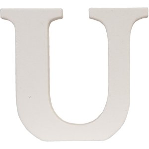 Letra U - MDF 9x8 cm