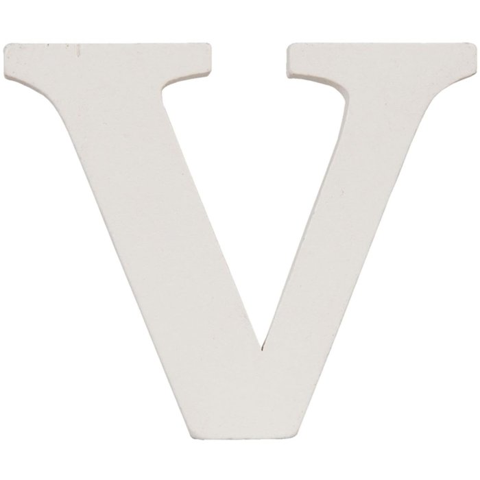 Letra V - 9x8 cm MDF