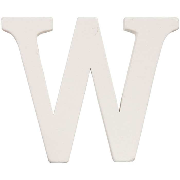 Carta W - 10x8 cm MDF