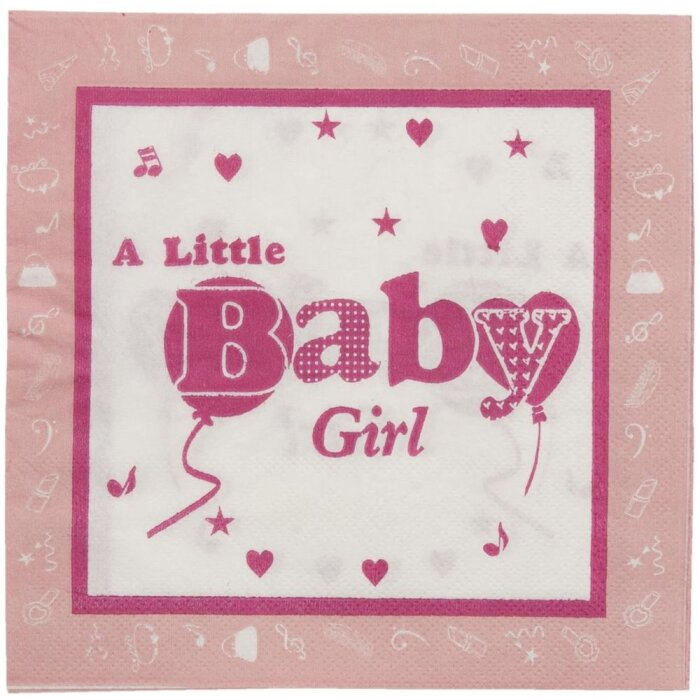 Servilletas de papel 20 unidades BABY GIRL