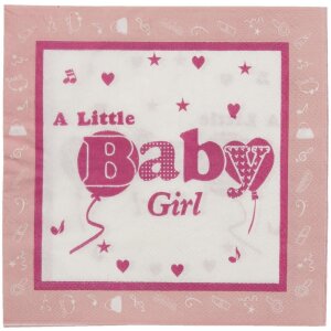 Servilletas de papel 20 unidades BABY GIRL