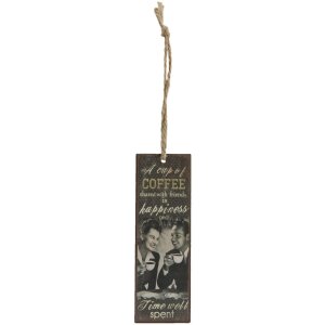 Colgante decorativo COFFEE 5x15 cm