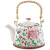 Clayre & Eef 6CETE0028 Tetera con Colador 700 ml Flores Multicolor