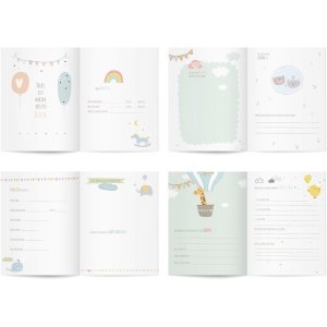 Goldbook Diario del bebé Babyworld Elefante 21x28 cm 44 páginas ilustradas