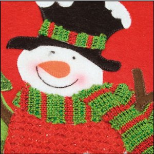 Bolsa de regalo de Navidad 25x28 cm muñeco de nieve