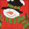 Bolsa de regalo de Navidad 25x28 cm muñeco de nieve