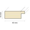 Ceanothe Marco de madera Orion perfil plano ancho