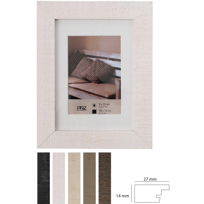 Henzo Marco de madera Driftwood con Passepartout