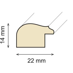 Ceanothe Marco de madera Circee de 10x15 cm a 60x80 cm