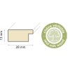 Ceanothe Marco de madera Oakland de 10x15 cm a 60x80 cm