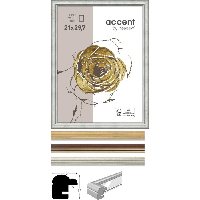 Nielsen Ascot marco de madera marco clásico 10x15 a 40x50 cm