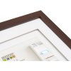 Deknudt Marco de madera marrón S65KQ1 Passepartout doble