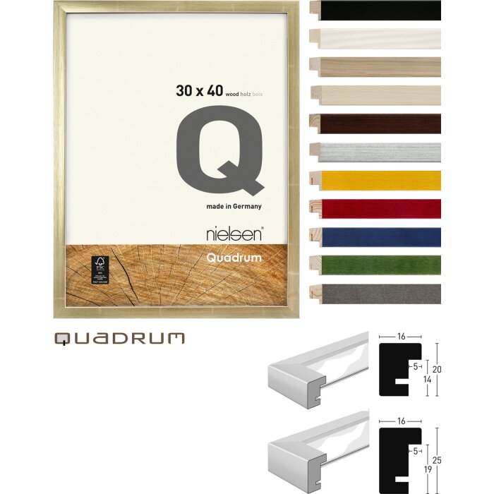 Marco intercambiable de madera Quadrum