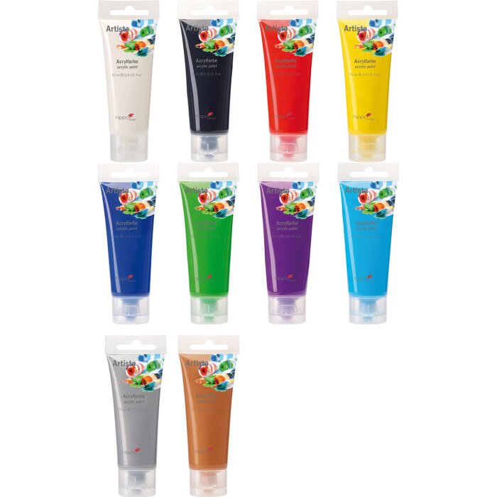 Artista pintura acrílica 75ml diferentes colores