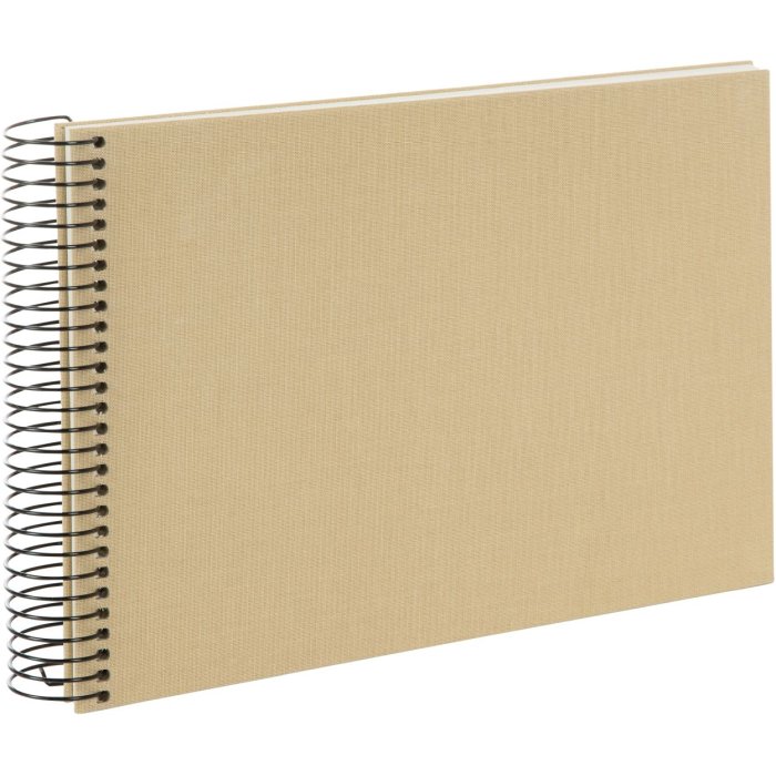 Goldbuch Álbum espiral Bella Vista arena 24x17 cm 40 páginas blancas