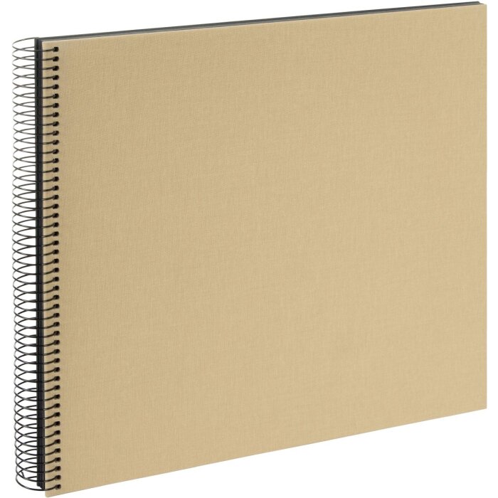 Goldbuch Álbum espiral Bella Vista arena 35x30 cm 40 páginas negras