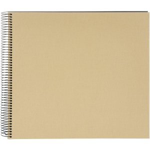 Goldbuch Álbum espiral Bella Vista arena 35x30 cm 40 páginas negras