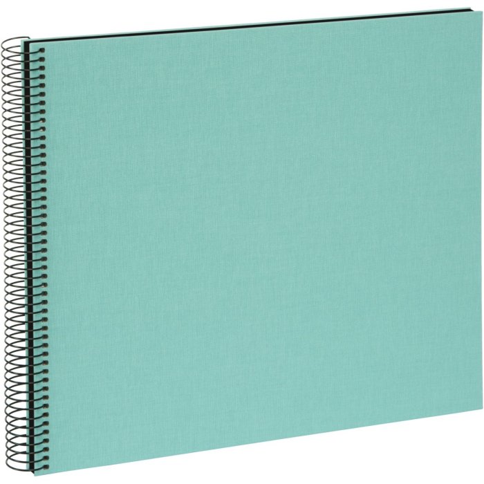 Goldbuch Álbum espiral Bella Vista aqua 35x30 cm 40 páginas negras
