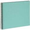 Goldbuch Álbum espiral Bella Vista aqua 35x30 cm 40 páginas negras
