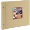 Goldbuch álbum con tapa de rosca Bella Vista arena 30x25 cm 40 páginas negras