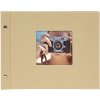 Goldbuch álbum con tapa de rosca Bella Vista arena 30x25 cm 40 páginas negras