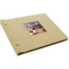 Goldbuch álbum con tapa de rosca Bella Vista arena 30x25 cm 40 páginas negras