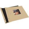 Goldbuch álbum con tapa de rosca Bella Vista arena 30x25 cm 40 páginas negras