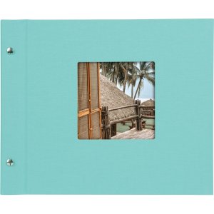 Goldbuch Álbum de rosca Bella Vista aqua 30x25 cm 40 páginas negras