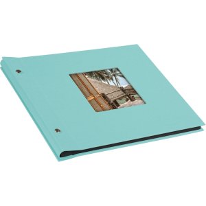 Goldbuch Álbum de rosca Bella Vista aqua 30x25 cm 40 páginas negras