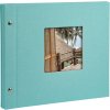 Goldbuch Álbum de rosca Bella Vista aqua 30x25 cm 40 páginas negras