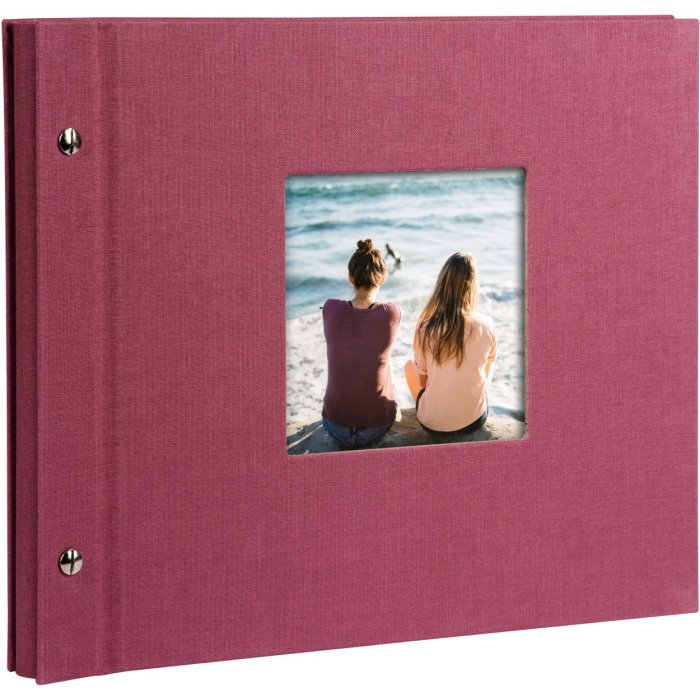 Goldbuch Álbum de rosca Bella Vista fucsia 30x25 cm 40 páginas negras