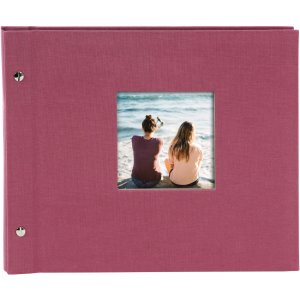 Goldbuch Álbum de rosca Bella Vista fucsia 30x25 cm 40 páginas negras